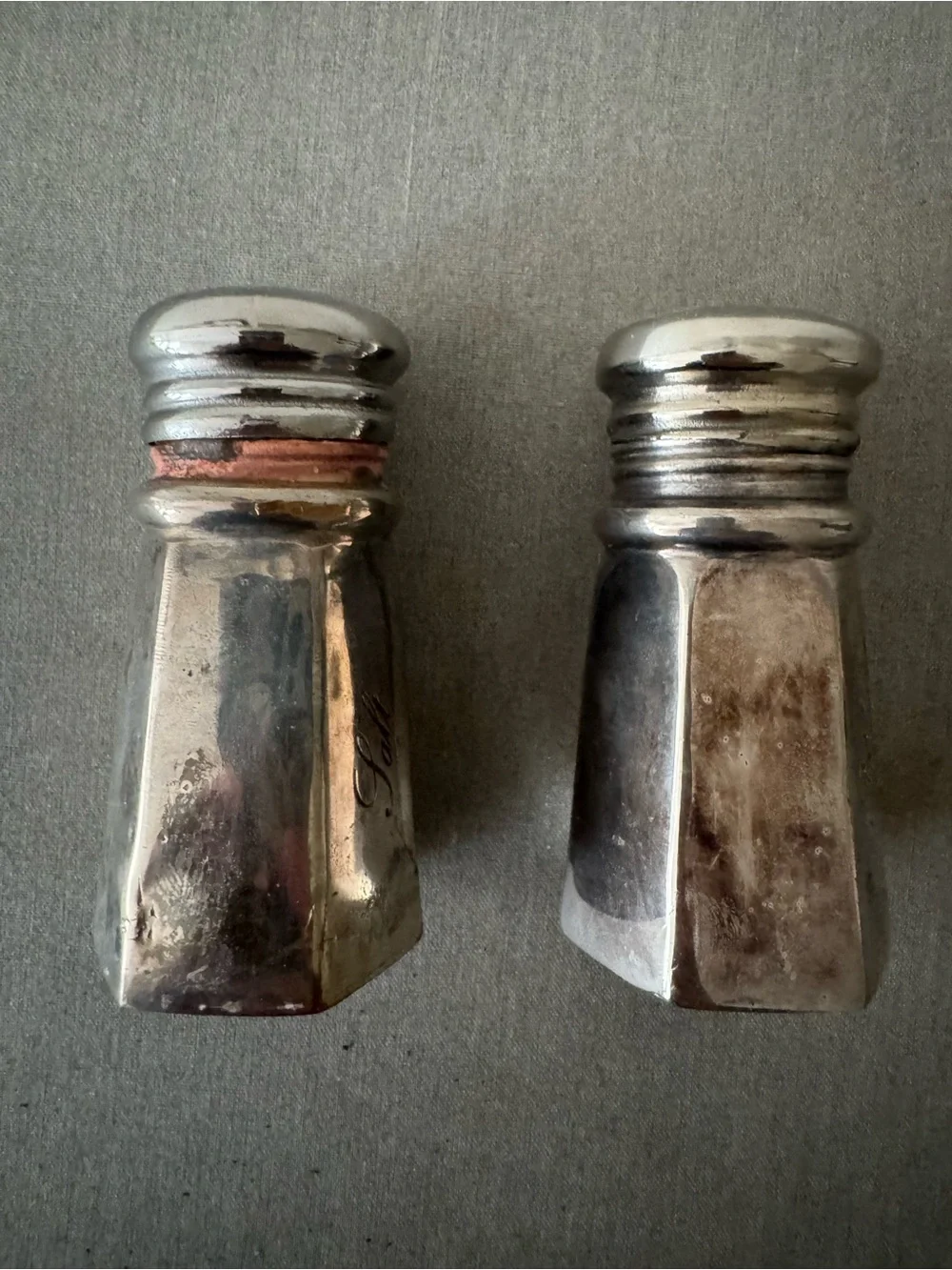 Pottery Barn Silver-plated Salt & Pepper Shakers from 2020s
